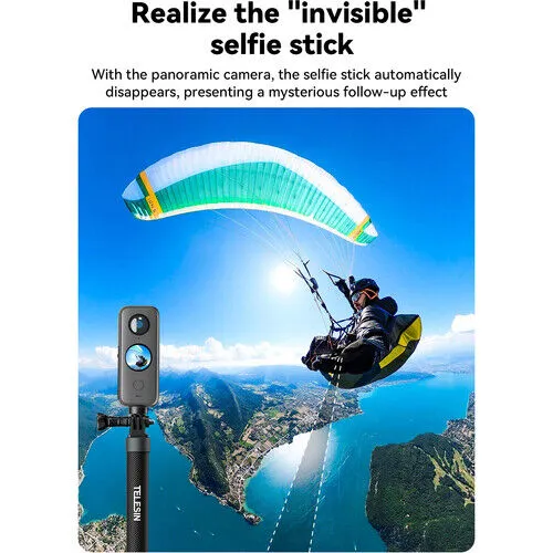 TELESIN 1.2m Selfie Stick | Carbon Fibre Pole | 2nd Gen