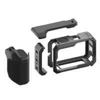 GoPro Point-and-Shoot Grip exploded view showing included frame, shutter mechanism, and grip.