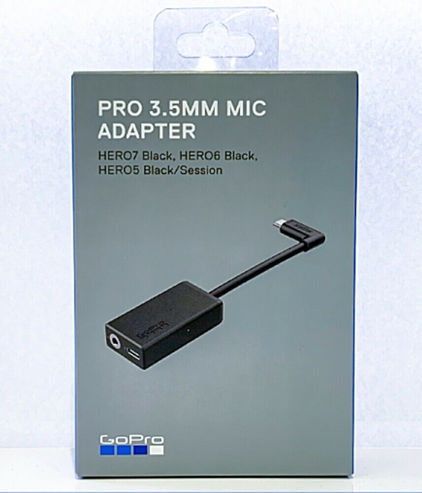 Genuine GoPro Pro 3.5mm Mic Adapter for GoPro HERO12/11 Black/10/9/8/7