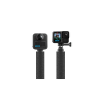 GoPro 80cm Floating Extension Pole with 1/4-inch and finger adapter mounting shown side by side.
