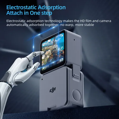 TELESIN Lens and Screen Protectors for DJI Action 2 | HD Film Sets (2-Pack)