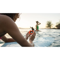 GoPro Floaty for HERO (2024)/Lit Hero surfing with a Bite Mount fitted (not included).