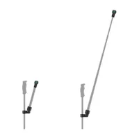 GoPro Ski Pole Mount holding an extension pole collapsed and fully extended for visualisation.