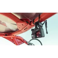 GoPro Flexible Grip Mount wrapped around a vehicle roll bar, holding an Action Camera.