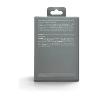 Back of the GoPro Dual Battery Charger box listing contents: charger, one Enduro 2 battery and USB-C cable.