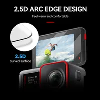 2.5D arc edge design on the Insta360 ACE screen protector for a smooth, comfortable feel.