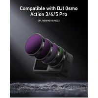 TELESIN Polariser/ND Filter Set | for DJI Action3/Action4/Action5 Pro | CPL/ND8/ND16/ND32