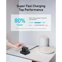 Telesin TRIPLE Slot USB Charger and 2 x Batteries KIT for GoPro HERO13