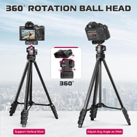 Ulanzi TT-51 Lightweight Travel Tripod | with Ball Head + Phone Holder