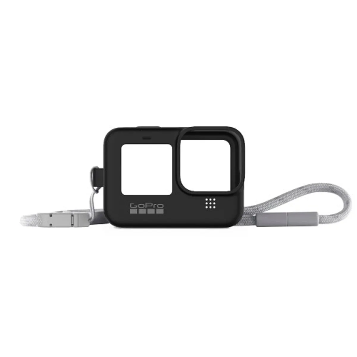 GoPro Sleeve & Lanyard in Black.