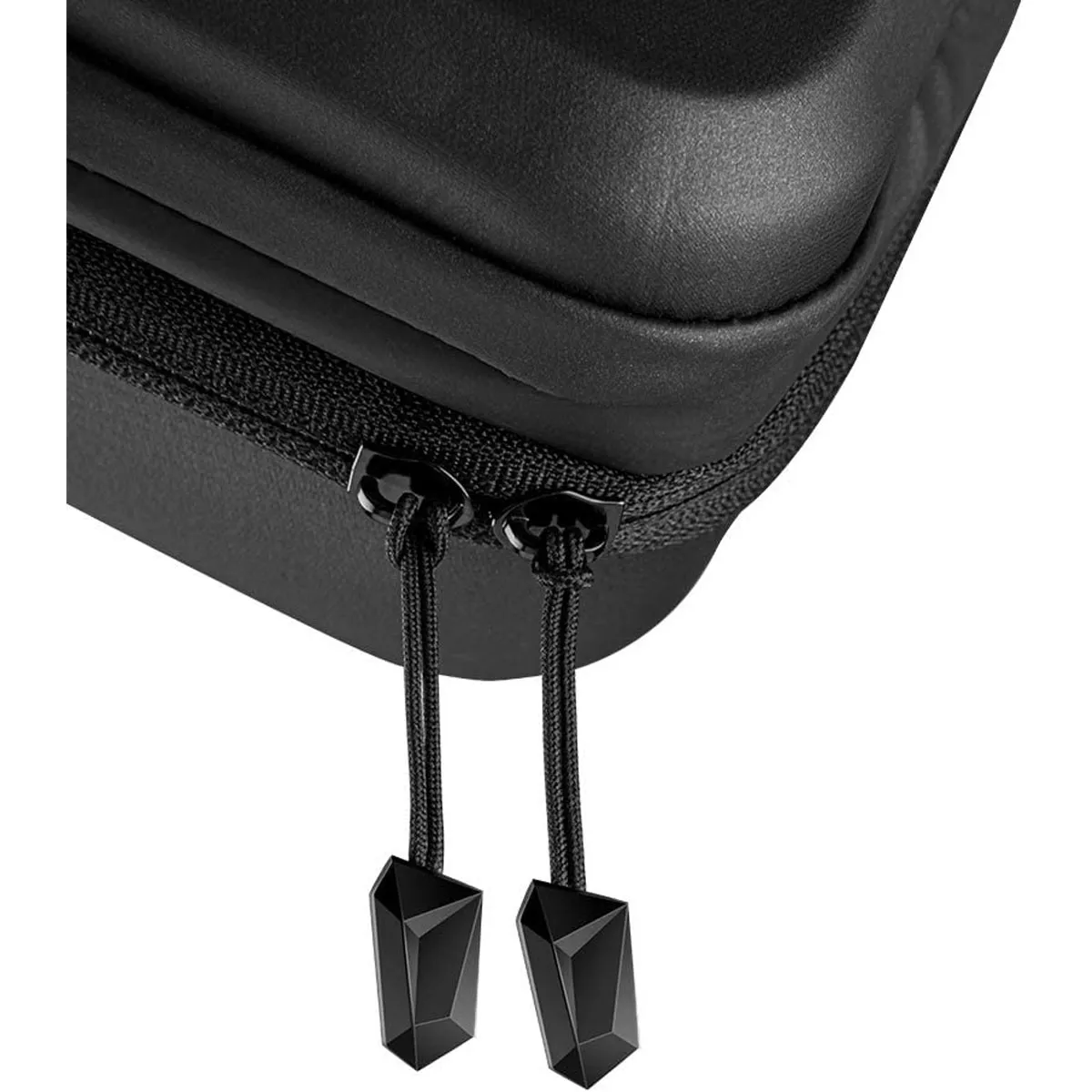 TELESIN pro carry case carry handle and dual zip closure detail for secure travel and easy access.