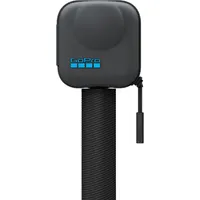 GoPro Protective Camera Case for MAX2 zipped closed while attached to an extension pole.