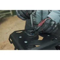 GoPro Locking 1/4-20 Mounting Buckle clipped into an adhesive mount, with Extension Pole.