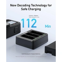 Telesin TRIPLE Slot USB Charger and 2 x Batteries KIT for GoPro HERO13