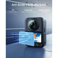 Shatterproof 9H tempered glass design protects the DJI Osmo 360 from scratches, impacts, and everyday wear and tear.