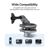 Wide compatibility with GoPro, DJI Action and Insta360 cameras via the included 1/4-inch threaded adapter and screw.