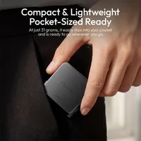 ULANZI LM24 mini LED fill light slipping into a pocket, weighing 31 grams.