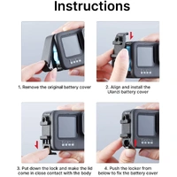 ULANZI G9-6 Open Door/Battery cover for GoPro HERO13/12/11 Black/10/9 | Allows Cable Entry+Cold shoe
