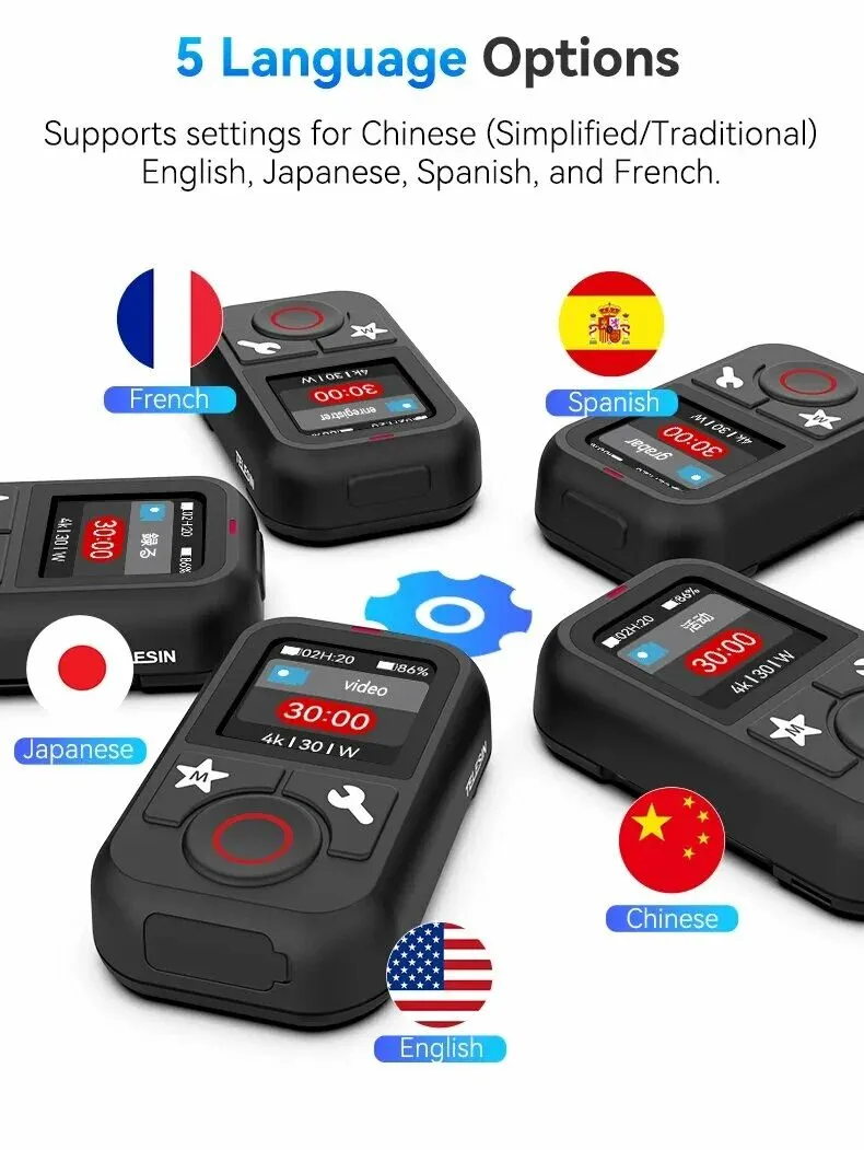 TELESIN T13 Bluetooth Remote Control | For GoPro HERO13/12/11 Black/10/9/8/MAX