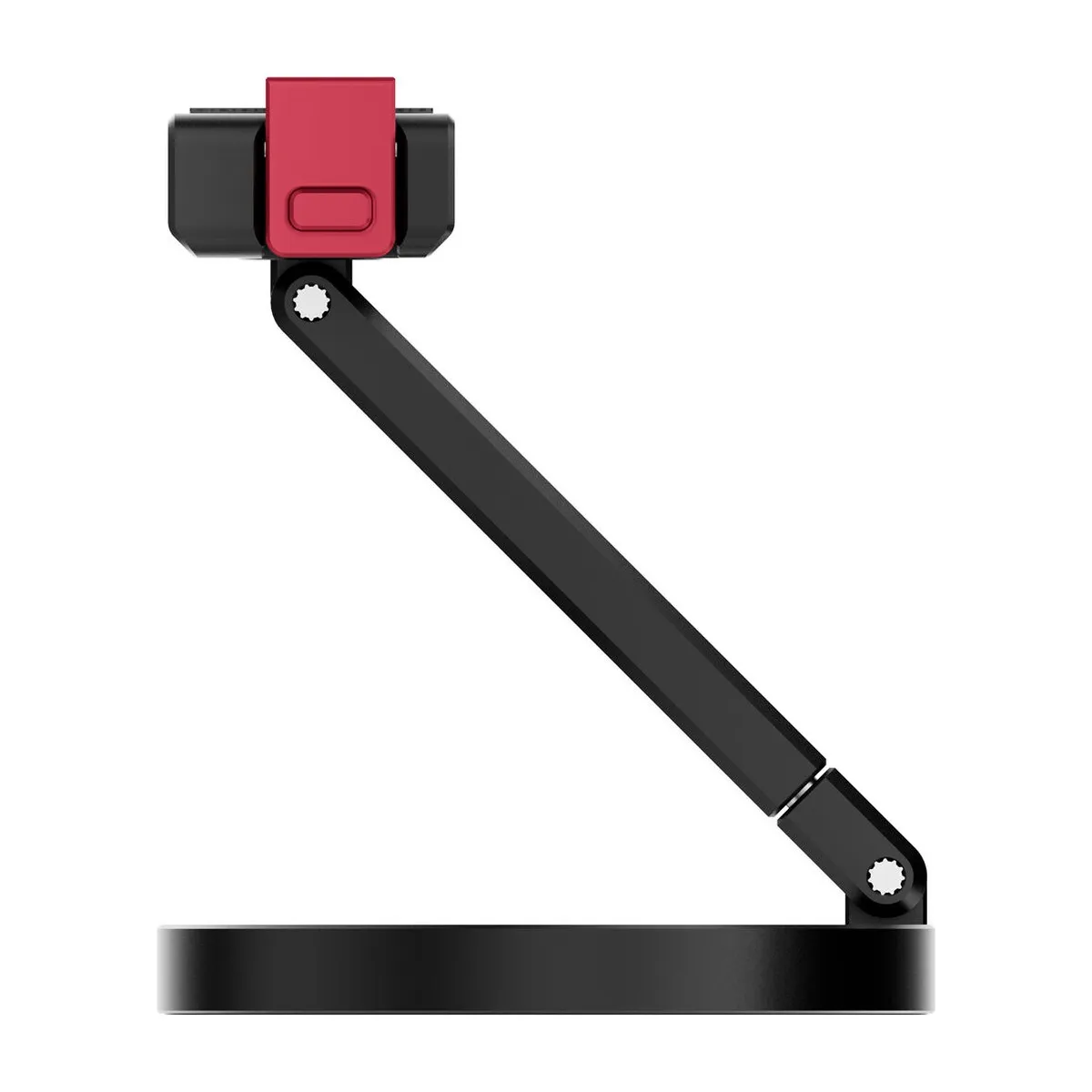 ULANZI MagLock mount clipped to a backpack strap by its carabiner-style ring, with a DJI Osmo camera hanging below.
