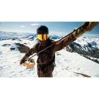 GoPro Carbon Fibre Extension Pole being fully extended for a mountain top selfie shot.