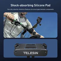 Shock-absorbing base reduces vibration for smooth DJI Osmo Nano action camera footage.