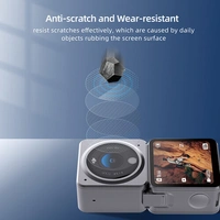 TELESIN Lens and Screen Protectors for DJI Action 2 | HD Film Sets (2-Pack)