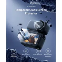 Durable 9H tempered glass screen protector for DJI Osmo Nano featuring electrostatic adsorption.