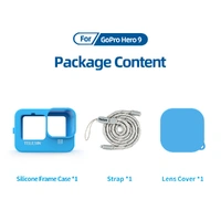 Telesin Silicone Protective cover/Lens Cover/Lanyard for GoPro HERO13/12/11/10/9