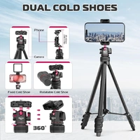 Ulanzi TT-51 Lightweight Travel Tripod | with Ball Head + Phone Holder