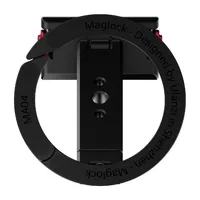 Underside of the ULANZI MagLock mount showing the one quarter inch thread with ARRI locating holes and the MA04 ring.