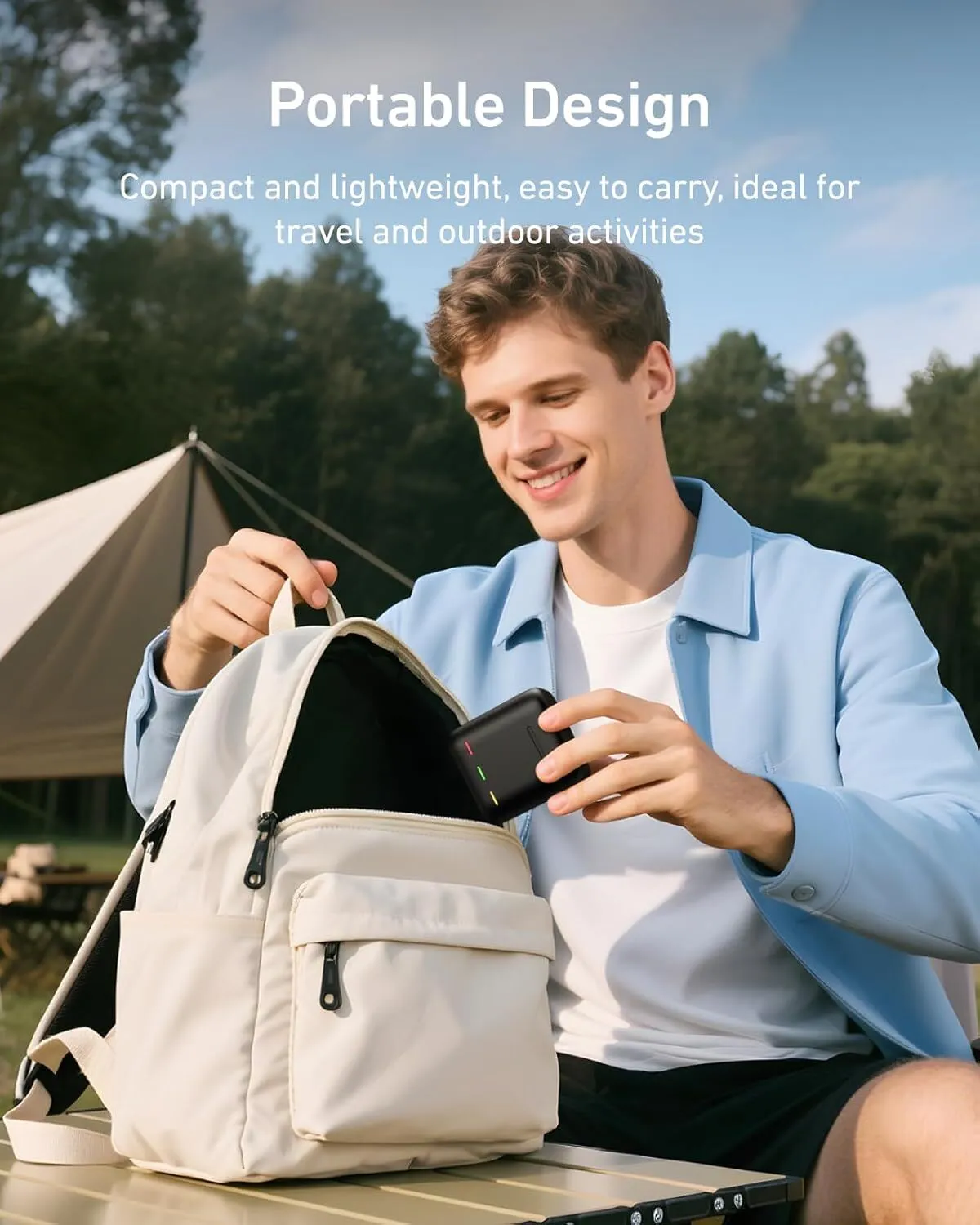 TELESIN 3-Slot USB Battery Charger/Battery Storage Box for GoPro HERO13 batteries