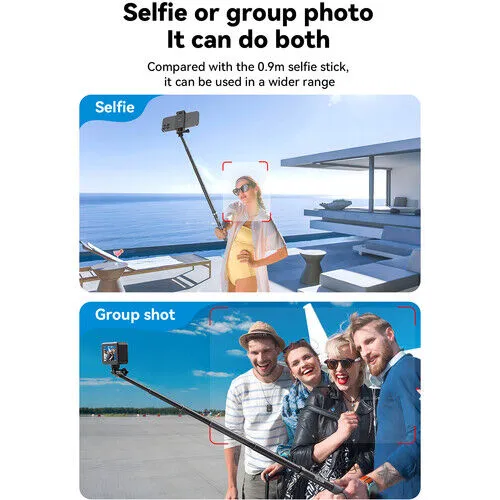 TELESIN 1.2m Selfie Stick | Carbon Fibre Pole | 2nd Gen