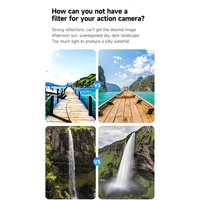 TELESIN Polariser/ND Filter Set | for DJI Action3/Action4/Action5 Pro | CPL/ND8/ND16/ND32