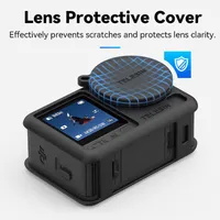 Dedicated TELESIN silicone lens protective cover effectively prevents scratches on your DJI Osmo Action 6 camera lens.