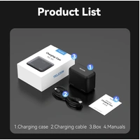 TELESIN Battery Charging Box for Insta360 X4 Camera Batteries