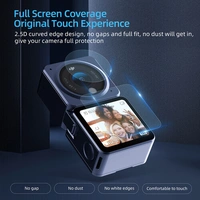 TELESIN Lens and Screen Protectors for DJI Action 2 | HD Film Sets (2-Pack)