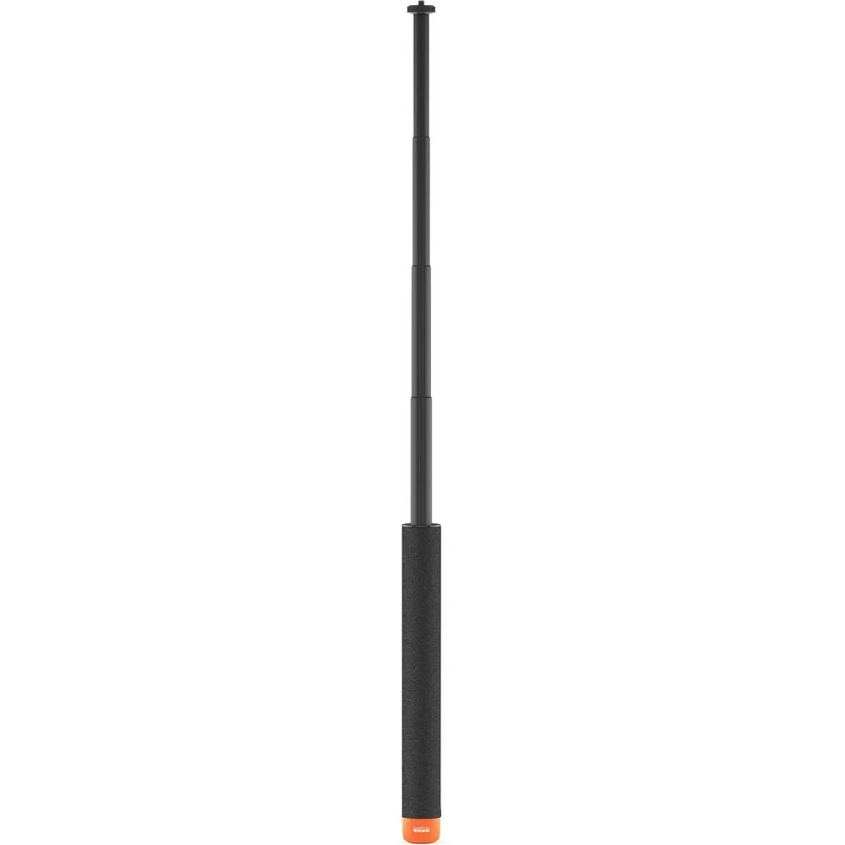 GoPro 80cm Floating Extension Pole AFHGM-011 extended with orange endcap on white background.