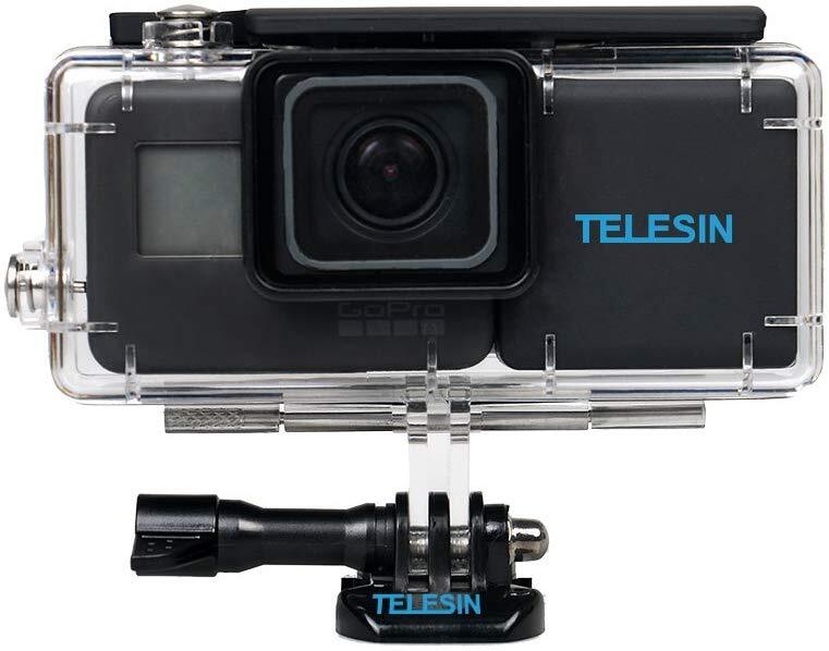 Telesin Waterproof Housing With Side Bank Power For Gopro Hero7