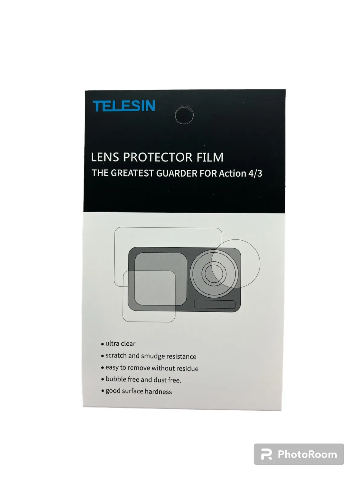 Primary Image: TELESIN Lens and Screen Protectors for DJI Action3/Action4 | HD Film Sets (2-Pack)