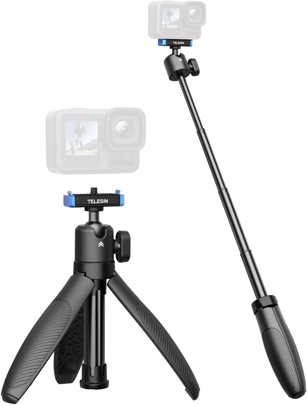 Primary Image: Telesin Magnetic Mount / Mini Tripod / Selfie Stick | For GoPro HERO13/Lit Hero/Max2