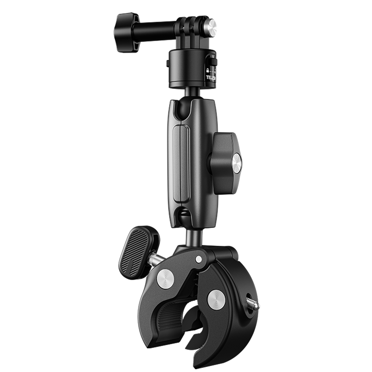 TELESIN S3-HBM-01 Quick Release Crab Claw Handlebar Clamp for GoPro, DJI and Insta360. 360 ° Articulating mount.