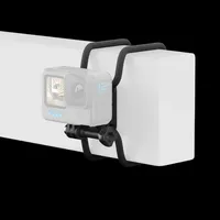 GoPro Flexible Grip Mount AGRTM-002, clamped to a railing with camera attached.