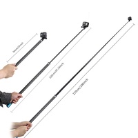 TELESIN Ultra Long Selfie Stick | 106" / 2.7m | Carbon Fibre | For GoPro/DJI Osmo Action