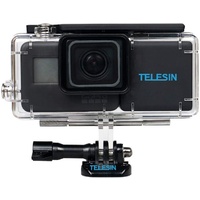 Telesin Waterproof Housing with Side Bank Power for GoPro HERO7 Black/HERO6/HERO5/HERO