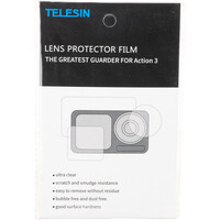 TELESIN Lens and Screen Protectors for DJI Action3 | HD Film (2-Pack)