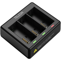 TELESIN 3-Slot USB Battery Charger for GoPro HERO13 Batteries