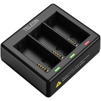 TELESIN 3-Slot USB Battery Charger for GoPro HERO13 Batteries
