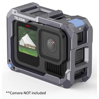 TELESIN Metal Camera Cage | for GoPro HERO13/12/11 Black/10/9 | Upgraded