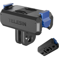 Telesin Magnetic Quick Release Mount (with 1/4"-20 + Folding Fingers) for DJI Action 3/4/5 Pro